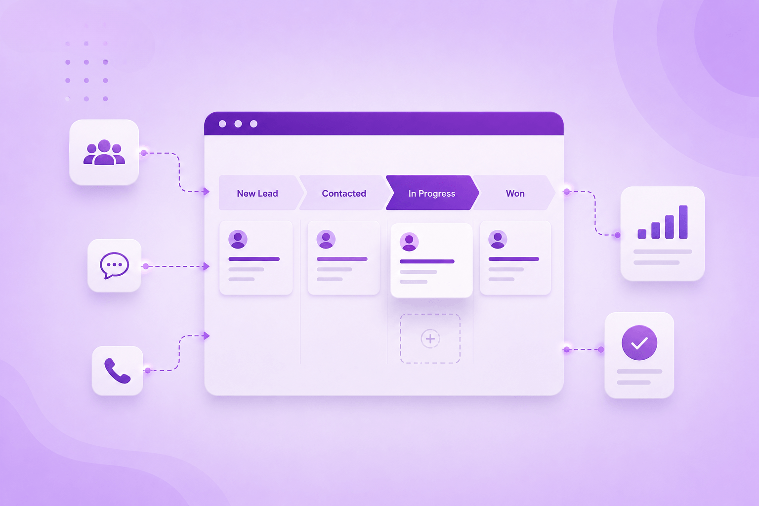 Track your deals from first contact to close